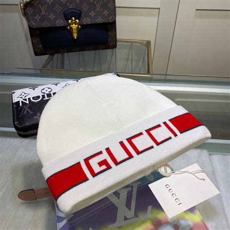 white gucci beanie